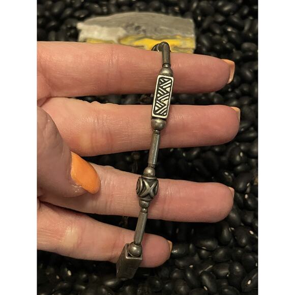 Vintage Sterling Silver Silpada Israel Dream Hope Joy Message Phrase Bracelet - Picture 5 of 8